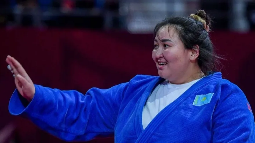 Камила Берликаш из Казахстана на Чемпионате мира по дзюдо в Абу-Даби фото на taspanews.kz от 23 мая 2024 15:43