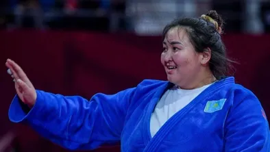 Камила Берликаш из Казахстана на Чемпионате мира по дзюдо в Абу-Даби