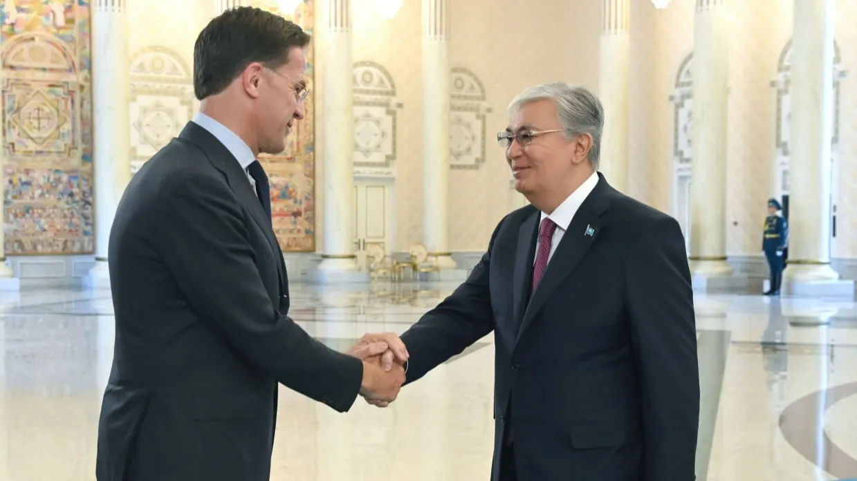 Президент Казахстана Касым-Жомарт Токаев принял премьер-министра Нидерландов Марка Рютте фото на taspanews.kz от 28 мая 2024 12:08
