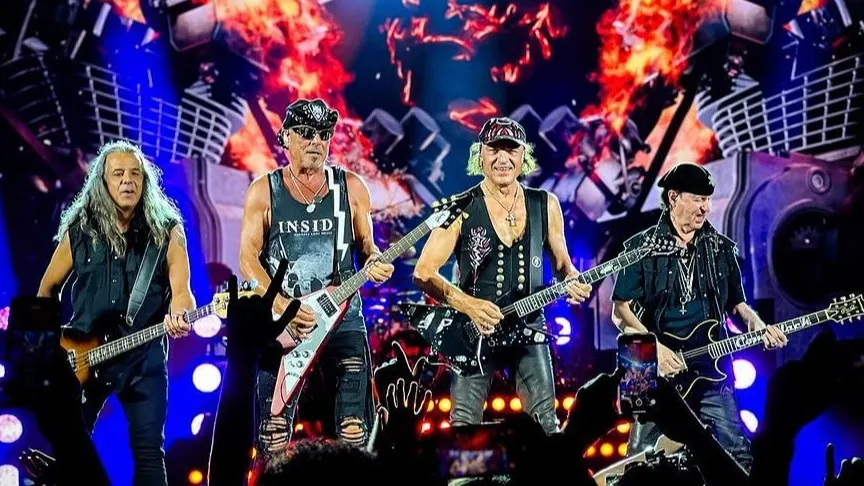 Группа Scorpions на сцене фото на taspanews.kz от 29 мая 2024 14:54