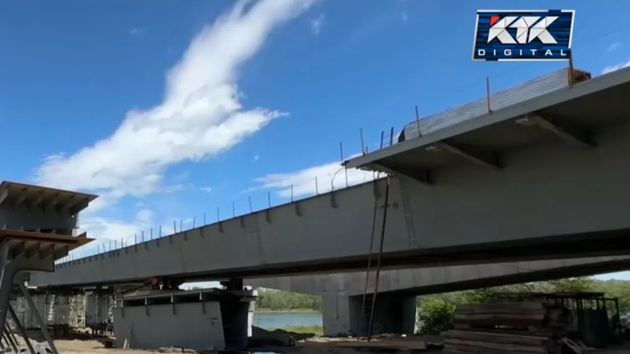 Строительство нового моста в Семее через Иртыш фото на taspanews.kz от 30 мая 2024 08:39