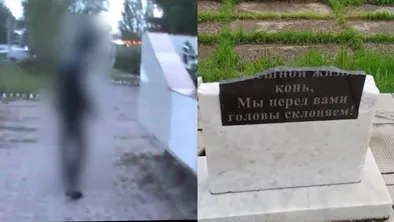 Вандал разгромил мемориалы героям войны