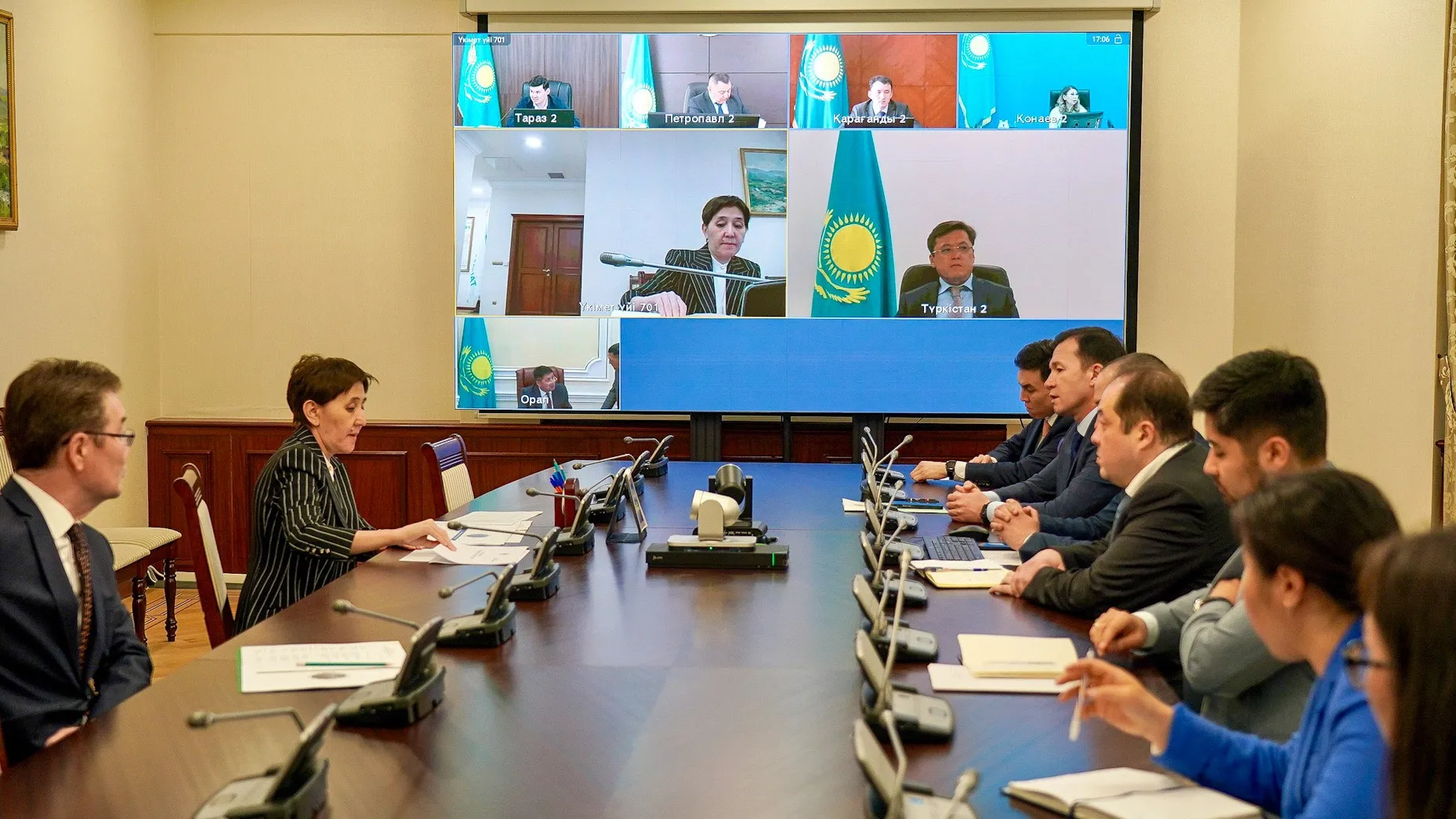 Совещание кабмина под председательством заместителя Премьер-министра Казахстана Тамары Дуйсеновой фото на taspanews.kz от 30 мая 2024 14:37