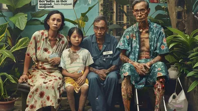 Семья, заразившаяся на Бали