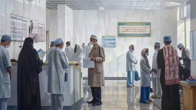Казахстанские паломники проходят обязательную вакцинацию перед хаджем