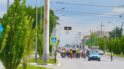 Более 450 костанайцев приняли участие в велопробеге.