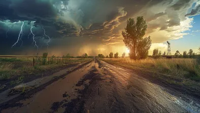 Жара и дожди в Казахстане