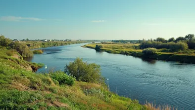 Река Урал в Казахстане