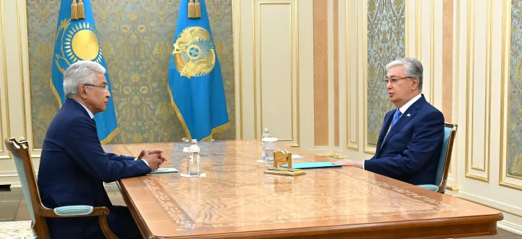 Глава государства обсудил ключевые задачи ОДКБ с Имангали Тасмагамбетовым фото taspanews.kz от 06/10/2024 16:00:41 фото на taspanews.kz от 10 июня 2024 16:00