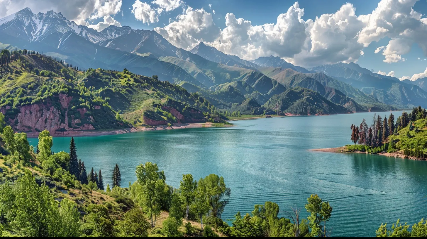 Волшебное озеро Большое Алматинское фото на taspanews.kz от 13 июня 2024 10:21