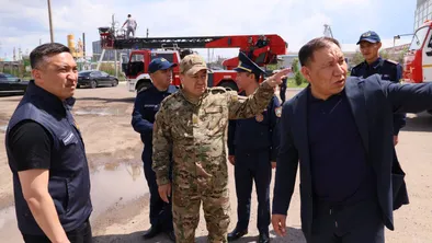 Руководство Алматинского района Астаны посетило специализированную пожарную часть фото taspanews.kz от 06/13/2024 17:28:40