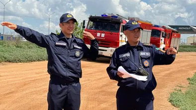 В Астане прошли практические занятия с водителями пожарных частей фото taspanews.kz от 06/14/2024 10:31:17