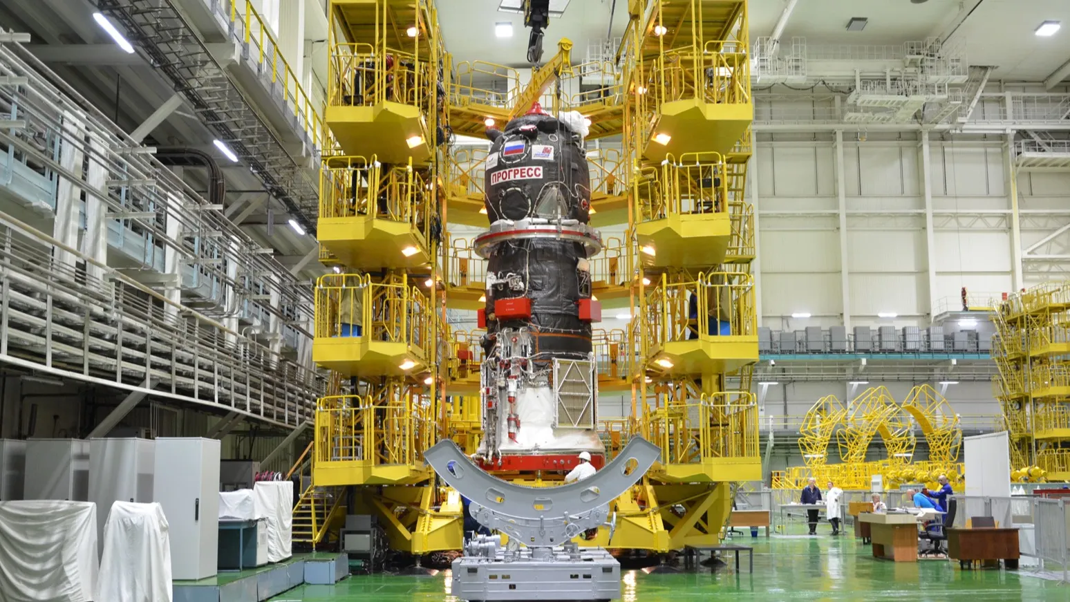 На Байконур привезли космический грузовик фото на taspanews.kz от 18 июня 2024 10:51