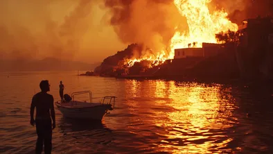 Пожар на греческом острове: казахстанцев перепутали с пакистанцами