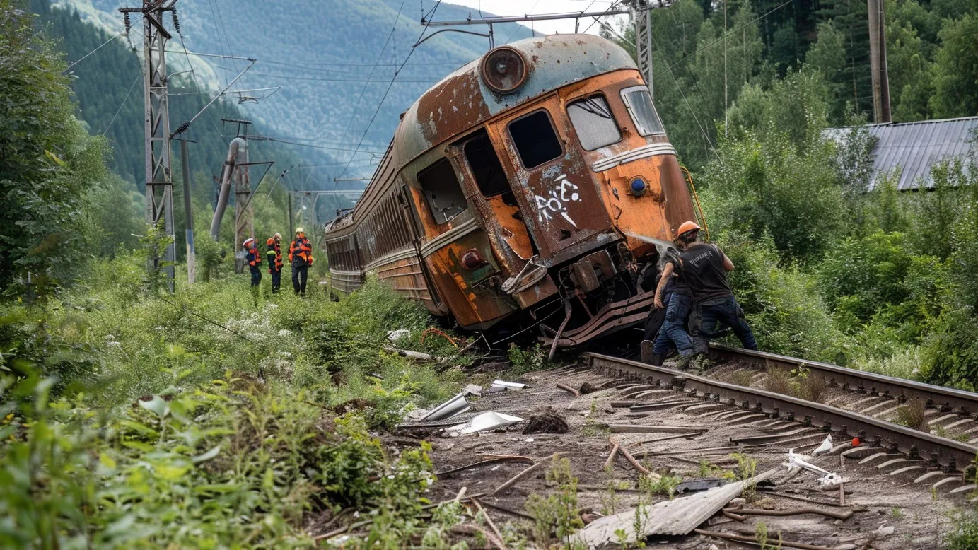 В Коми пассажирский поезд сошел с рельсов фото на taspanews.kz от 26 июня 2024 22:22