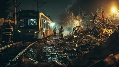 Столкновение автобуса с поездом в Словакии привело к гибели пяти человек