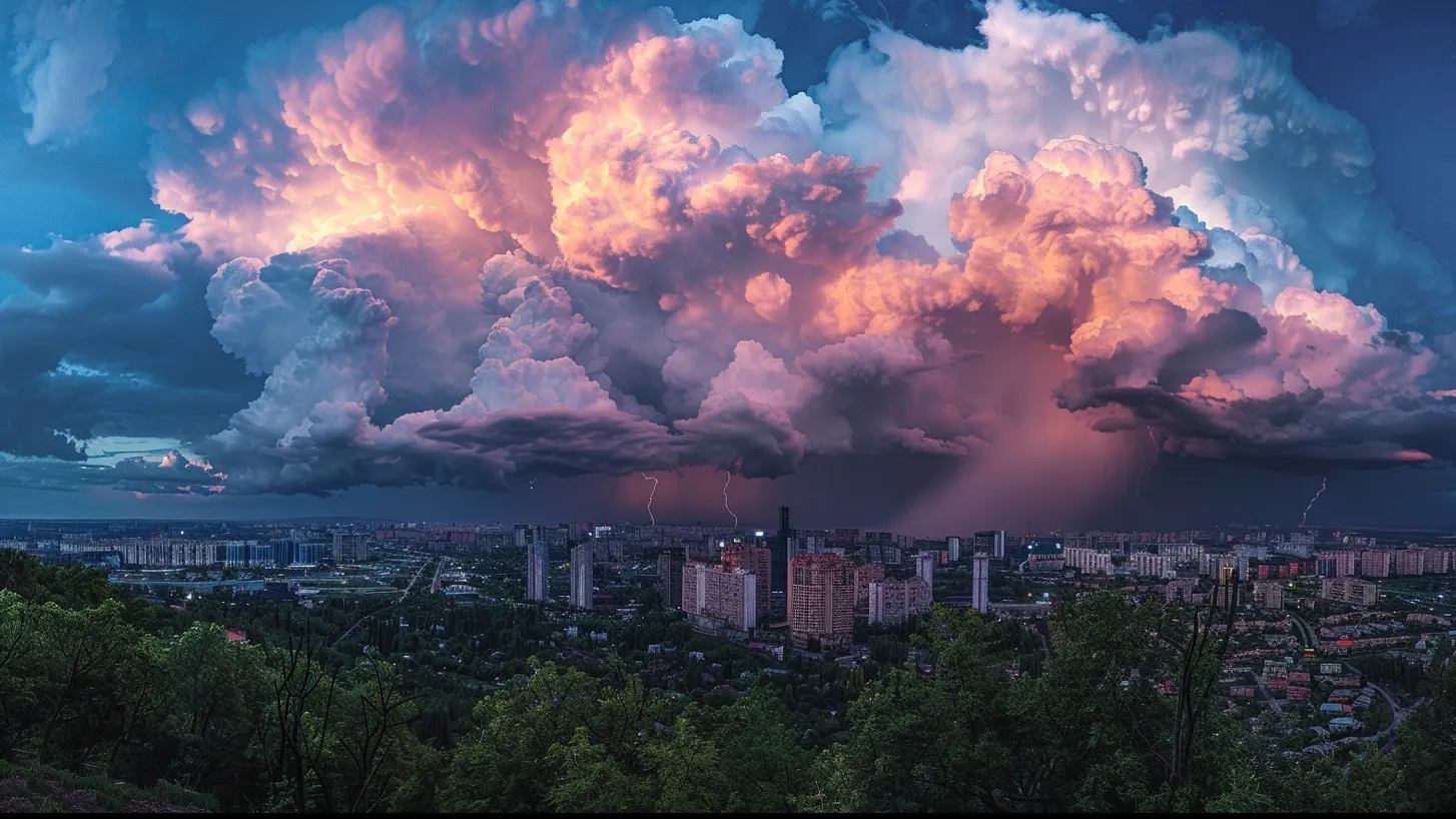 Погода в Алматы фото на taspanews.kz от 28 июня 2024 09:36