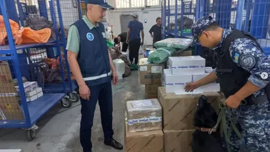 Полиция Мангистау проверила почтовые посылки при помощи служебных собак фото taspanews.kz от 07/02/2024 09:22:00