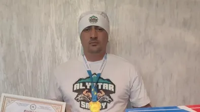 Полицейский стал чемпионом турнира великанов «Толагай» в ЗКО