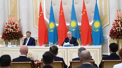Президент Казахстана Касым-Жомарт Токаев и Председатель Китая Си Цзиньпин провели продуктивные переговоры фото taspanews.kz от 07/03/2024 15:58:51