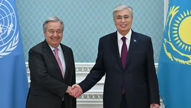 Переговоры Президента Казахстана с Генеральным секретарём ООН Антониу Гутерришем фото taspanews.kz от 07/03/2024 18:51:12