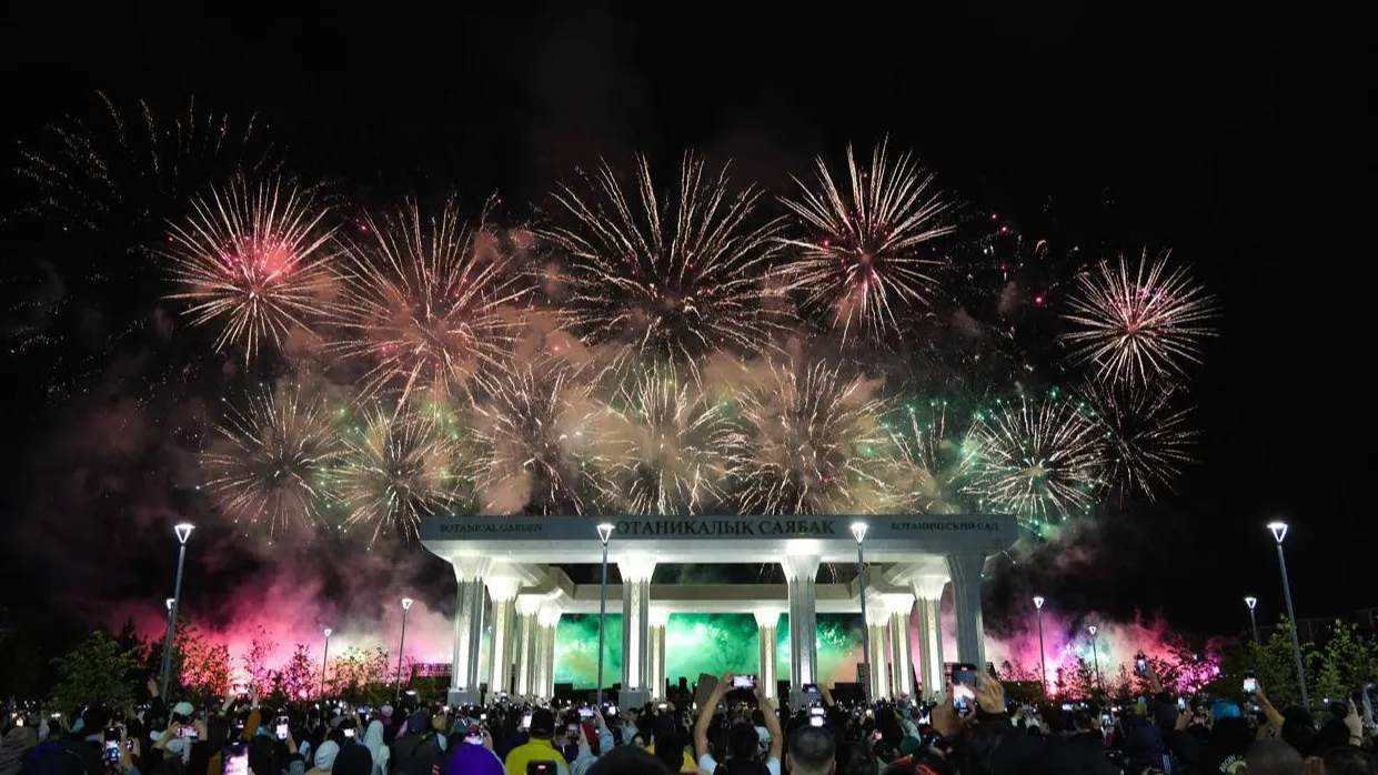 Праздничный фейерверк в Астане и концерт для участников ШОС фото на taspanews.kz от 03 июля 2024 23:50