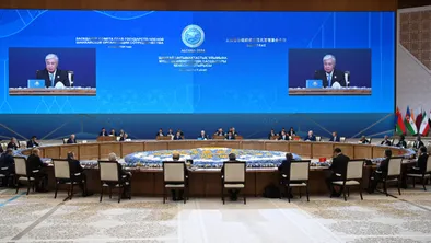 Президент Казахстана принял участие в заседании Совета глав государств ШОС фото taspanews.kz от 07/04/2024 13:42:39