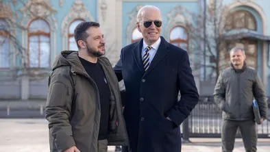 Biden and Zelensky 