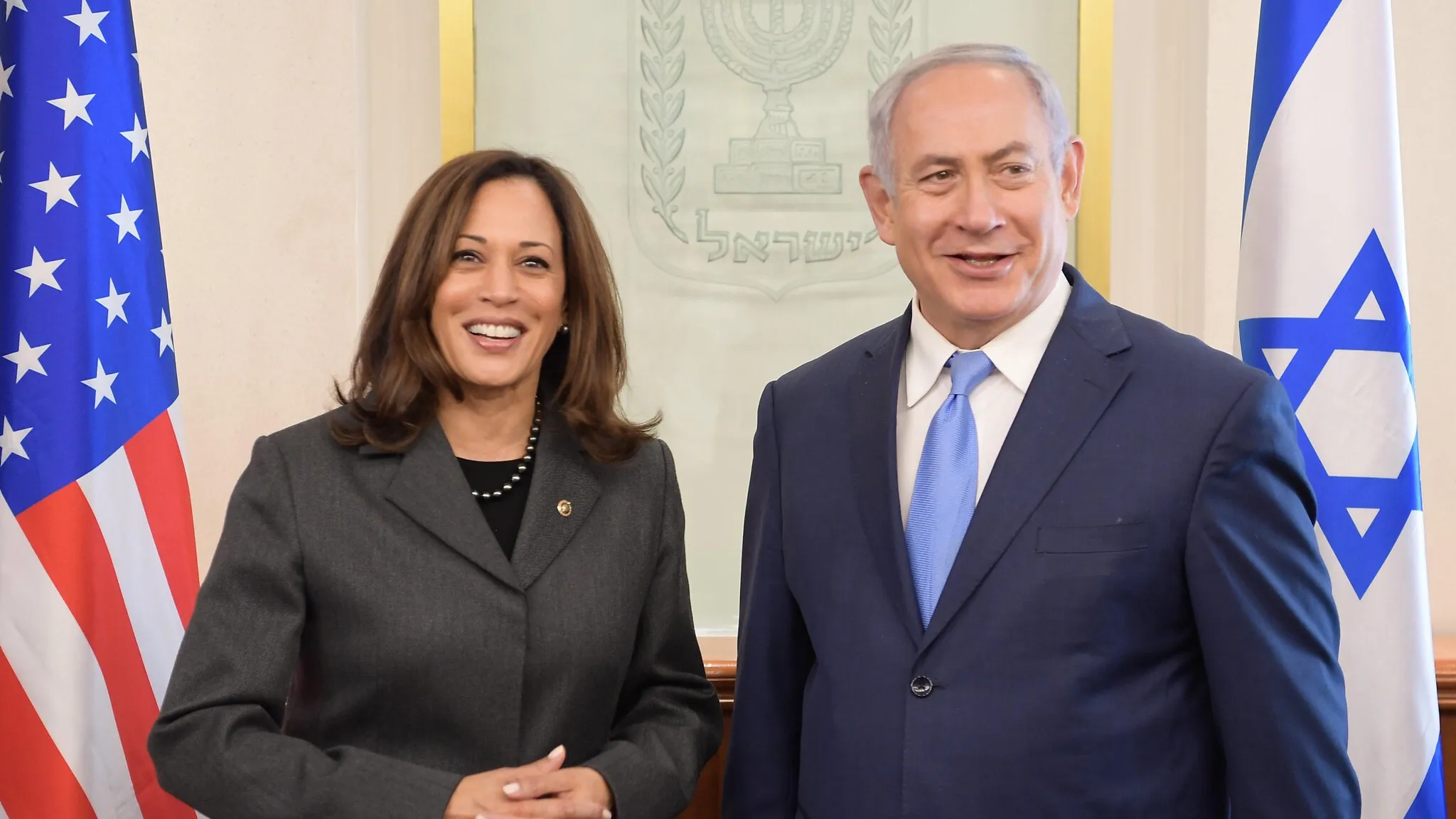 Kamala Harris and Netanyahu фото на taspanews.kz от 23 июля 2024 08:57