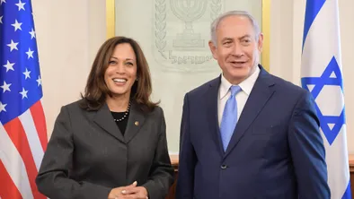 Kamala Harris and Netanyahu