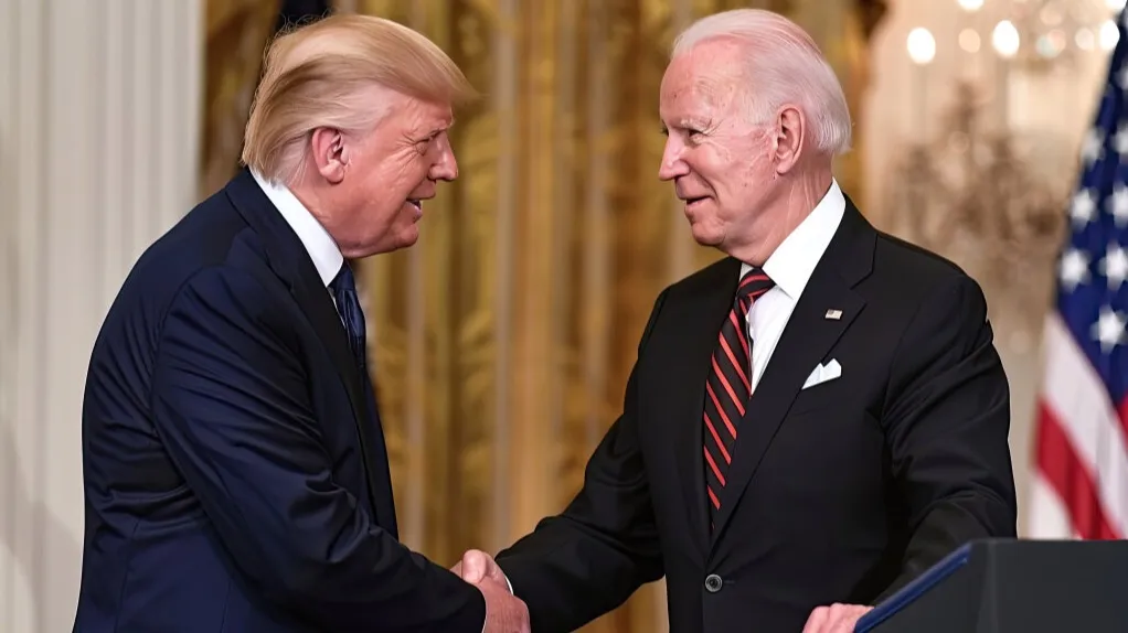 Joe Biden and Donald Trump фото на taspanews.kz от 29 июля 2024 15:36