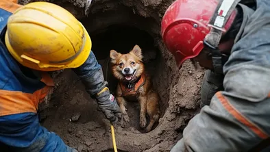 Собаку спасли из колодца в Костанайской области