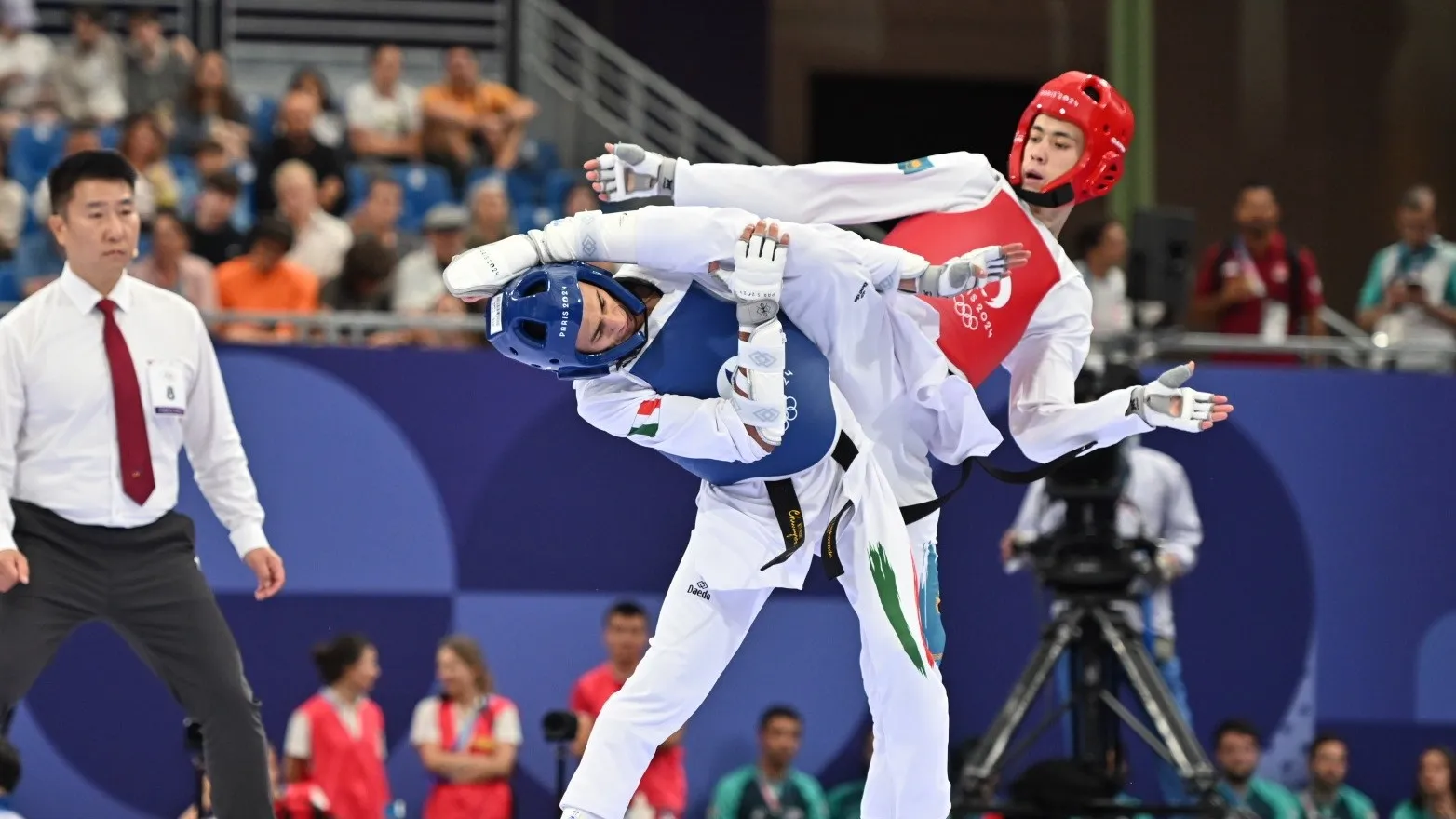 Самирхон Абабакиров проиграл олимпийскому чемпиону на старте ОИ-2024 фото на taspanews.kz от 07 августа 2024 17:16