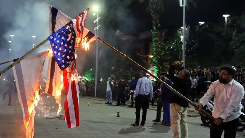 Iran and USA Flag фото на taspanews.kz от 09 августа 2024 09:17