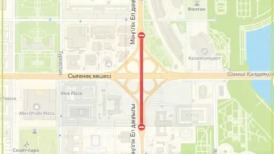 Движение закроют в Астане на магистрали Мангилик Ел в связи с возведением LRT