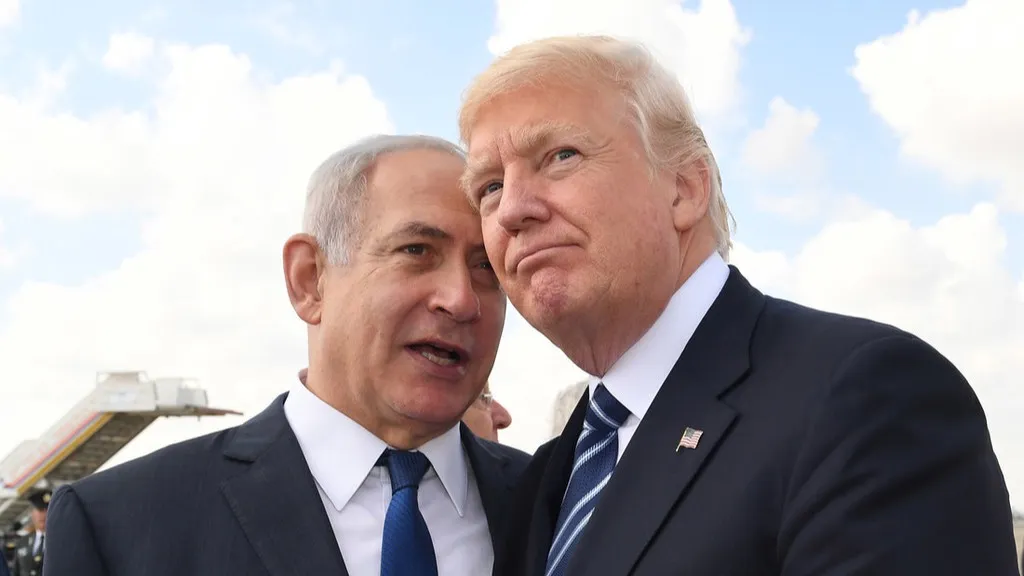 Trump and Netanyahu фото на taspanews.kz от 15 августа 2024 14:53