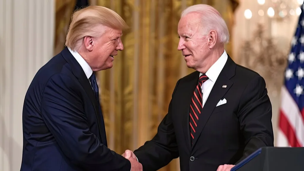 Donald Trump and Joe Biden  фото на taspanews.kz от 16 августа 2024 12:58