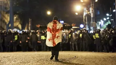 протесты в Грузии