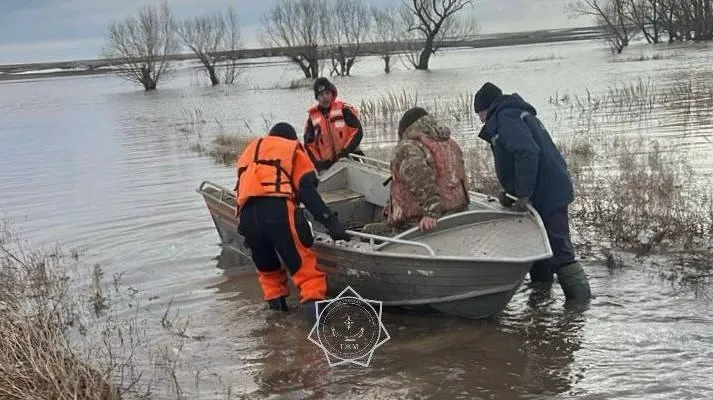 Паводок в Акмолинской области фото на taspanews.kz от 07 апреля 2025 08:54