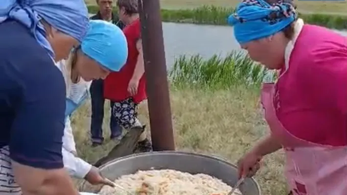 Древний обряд тасаттык помог вызвать дождь под Актобе фото на taspanews.kz от 13 июня 2025 15:23