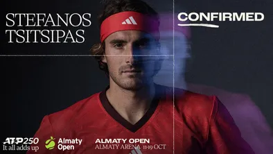 Греческая звезда едет в Алматы: Циципас подтвердил участие в ATP 250 Almaty Open