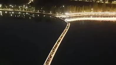 На Сайране появился мост, соединяющий две набережные