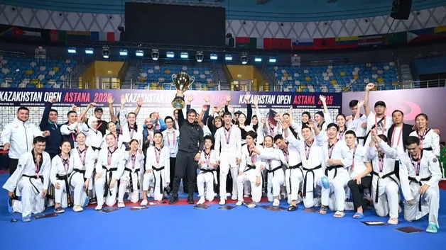 Казахстанские таеквондисты взяли 38 медалей в первый день Kazakhstan Open-2025