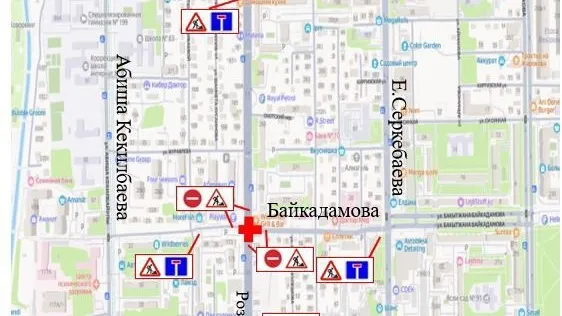 В Алматы на время перекроют проезд на участке по улице Розыбакиева фото на taspanews.kz от 15 августа 2025 12:57