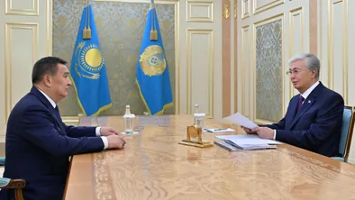 Токаев заслушал отчет акима Акмолинской области