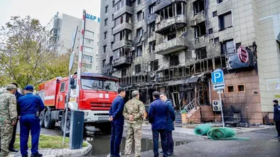 Ночью в Астане горело кафе: пострадало восемь соседних квартир