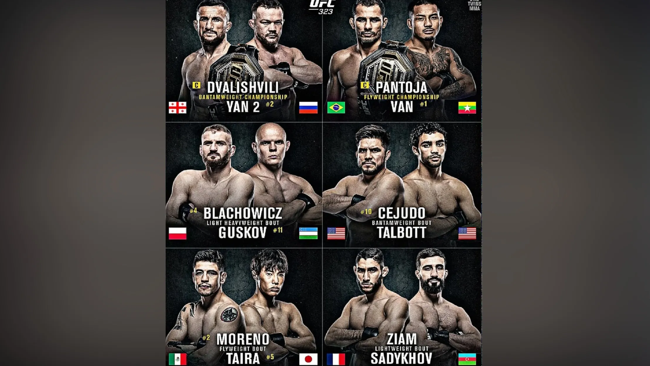 Все бои UFC 323: что особенного ждет зрителей фото на taspanews.kz от 24 октября 2025 13:16