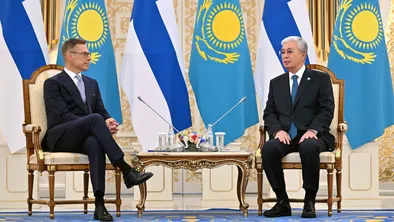 Токаев и Стубб сделали совместное заявление Токаев и Стубб сделали совместное заявление