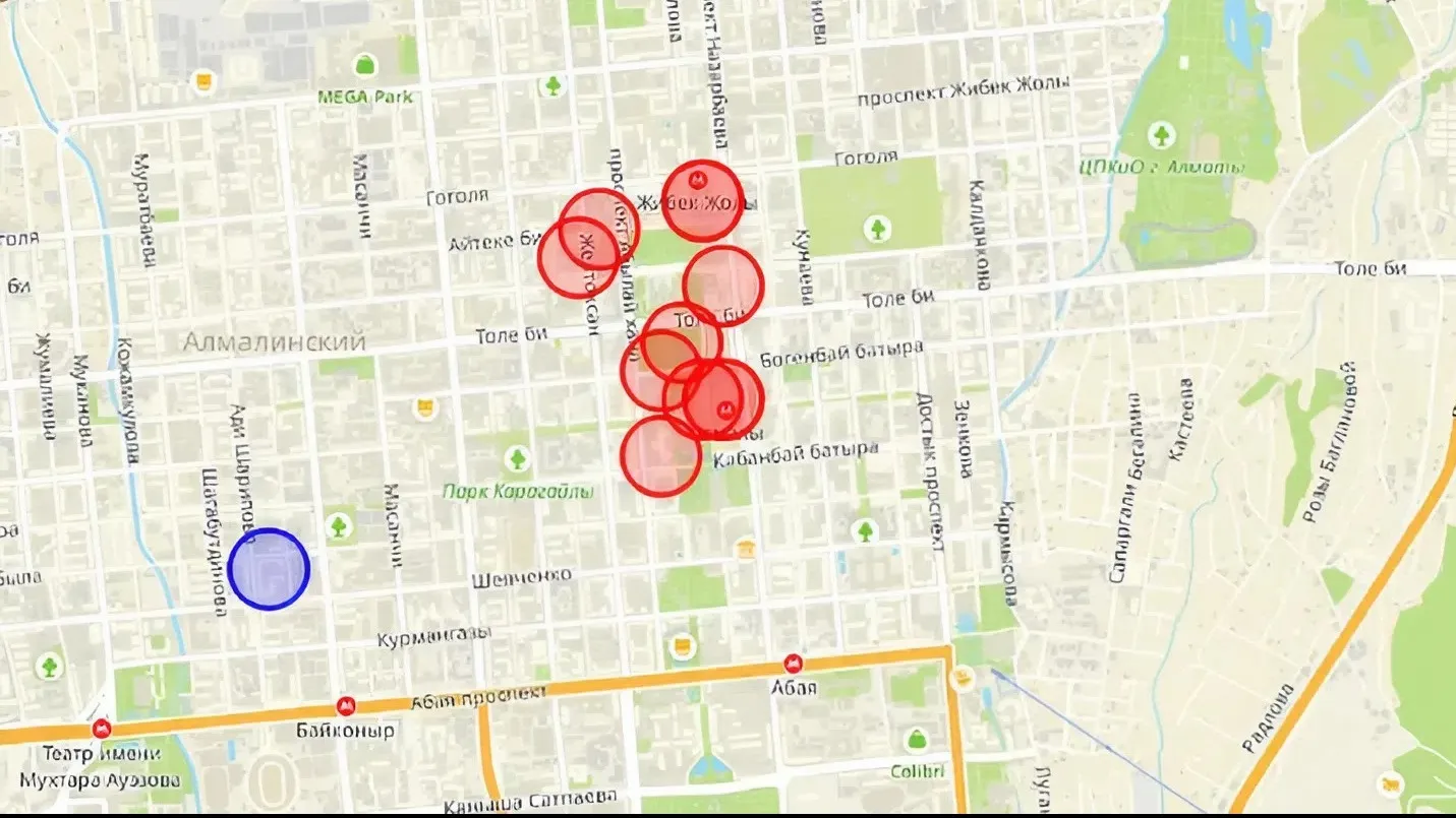 В центре Алматы отключили свет фото на taspanews.kz от 06 ноября 2025 09:47