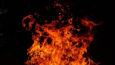 Грузовик загорелся на трассе